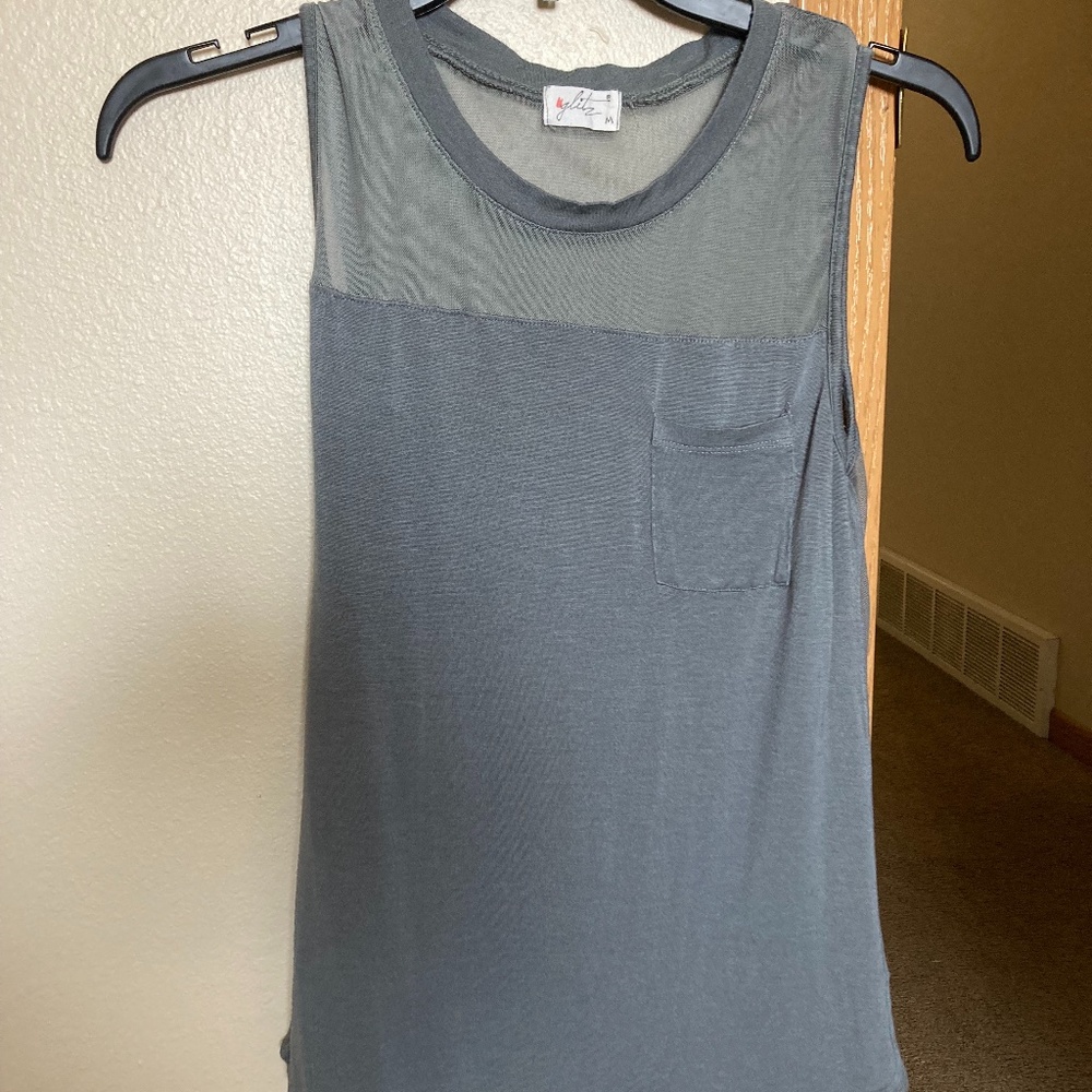 Glitz Sheer Tank Top